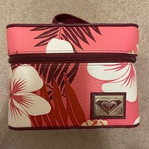 Roxy Quiksilver pink floral hibiscus trunk case
